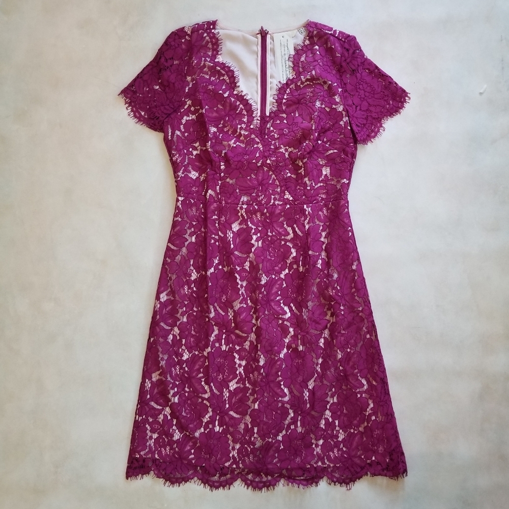 DARLING LONDON Fuschia Lace Dress